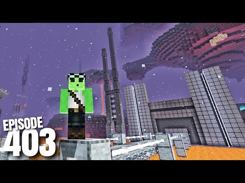 Netherite Mining Base! - Let's Play Minecraft 403