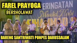 Download lagu Bikin Adem‼️ Farel Prayoga Sholawat Bareng Santriwati Ponpes Darussalam di Acara Maulid Nabi ‼️ mp3