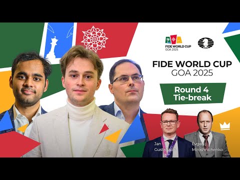 Chess ♟ | FIDE World Cup 2025 | Round 4 | Tie-break| ft. 🇩🇪 Keymer, 🇮🇳 Erigaisi, 🇭🇺 Leko and more