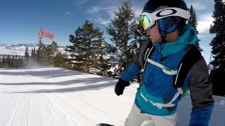 preview picture of video 'Jackson Hole Snowboarding GoPro Hero4 with Feiyu Tech G4'
