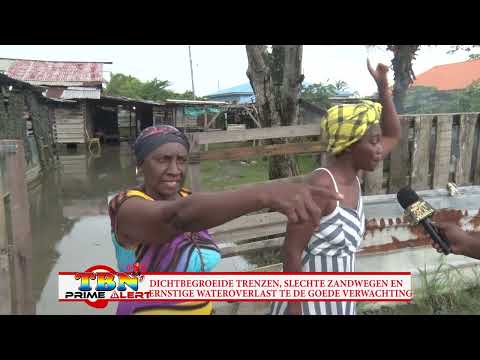 DICHTBEGROEIDE TRENZEN SLECHTE ZANDWEGEN EN ERNSTIGE WATEROVERLAST BIJ DE GOEDE VERWACHTING