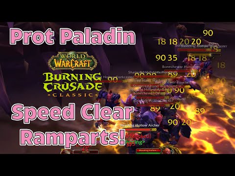 TBC Beta Prot Paladin is INSANE! 12 min Speed Clear Hellfire Ramps!