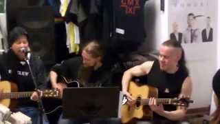 Ensiferum - Token Of Time Live Acoustic @ Levykauppa Äx, Helsinki 20.2.2015