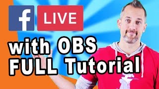 How to Live Stream on Facebook from your Desktop with OBS (open broadcaster software) - #owenvideo