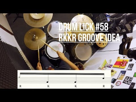 DRUMS -  RKKR - Groove idea - Slick Drum Lick #58