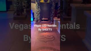 Cheri Rooftop Lounge  Grand Entrance.  LED Special Events Branding By SHEETS.  www.sheetswraps.com