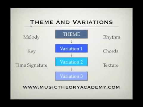 Music Theory Lesson - Theme and Variations