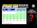 Jadwal Puasa Ayyamul bidh bulan juli 2022 jatuh pada tanggal – Zulhijjah 1443 H – idul adha 2022
