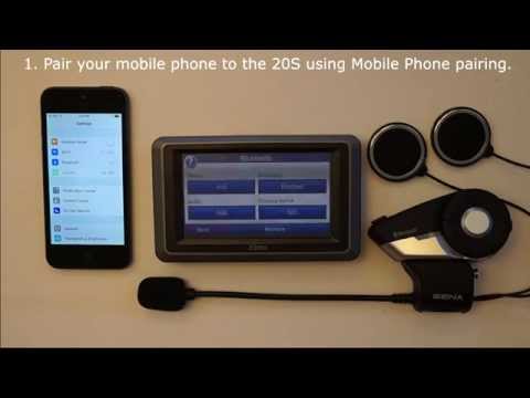 Sena 20S How To Video (Phone Pairing for Phone and GPS Pairing for GPS)