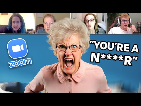 Trolling Angry RACIST On Zoom!