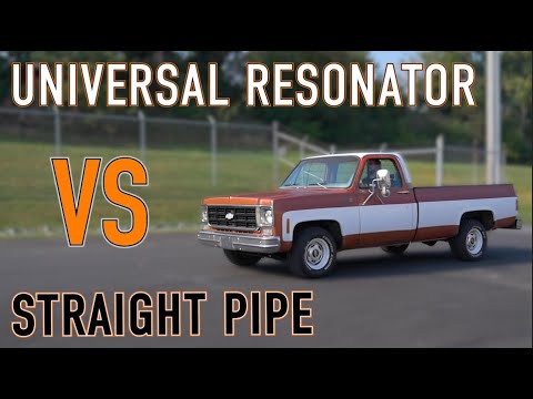 Mishimoto Universal Resonator vs Straight Pipe Sound Comparison
