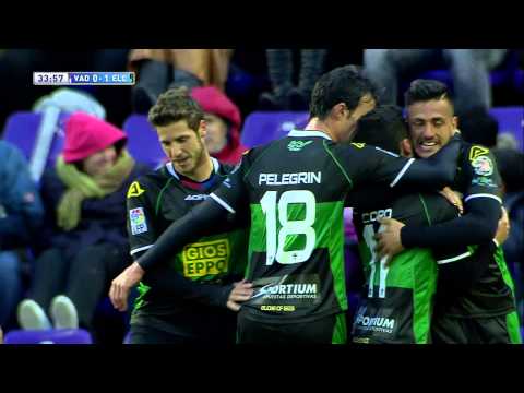 Gol de Coro (0-1) en el Real Valladolid - Elche CF - HD
