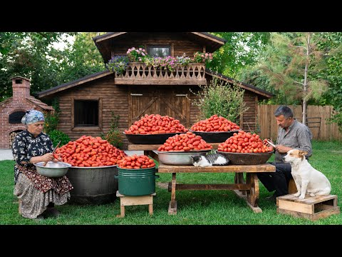 Preserving Tomatoes for Winter — Our Easy Village Method 🍅❄️