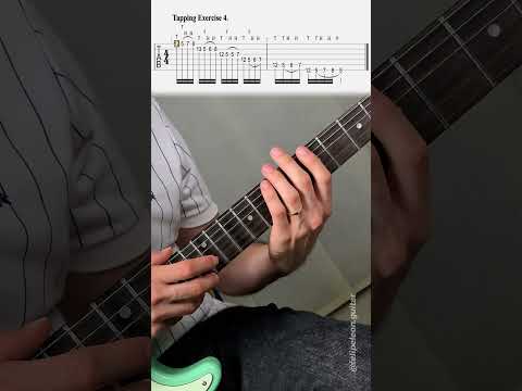 Electric Guitar Technique - Tapping Exercise 04 (Electric Guitar Lessons And Exercises) #guitarist
