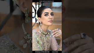 Hand Embroidered Pure Organza Suit - Video 6