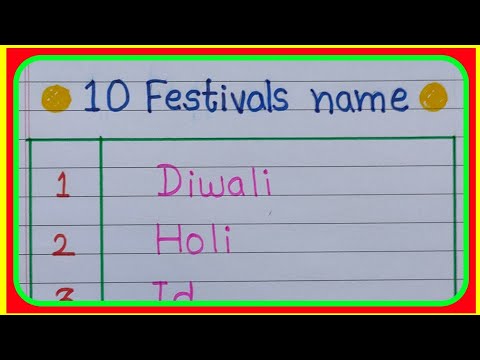 10 festivals name |festival name in English|tyoharon ke naam|festivals names|names of Indianfestival