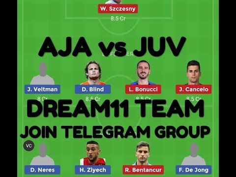 AJA vs JUV DREAM11 PREDICTION| AJAX vs JUVENTUS DREAM11 TEAM