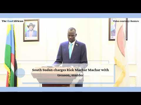Riek Machar in the dock for treason