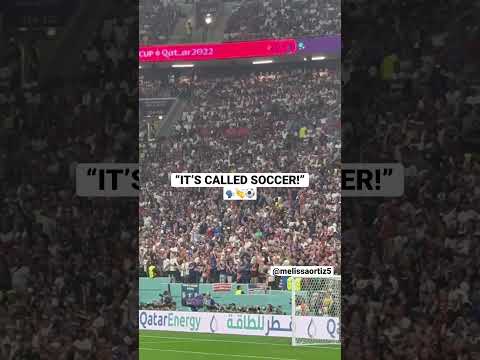 🇺🇸 fans chanting “it’s called soccer” at the England vs USA game! #fifaworldcup #qatar2022  #usmnt