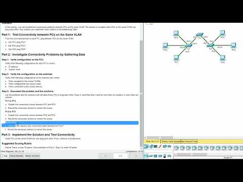Troubleshooting a vlan implementation scenario 1