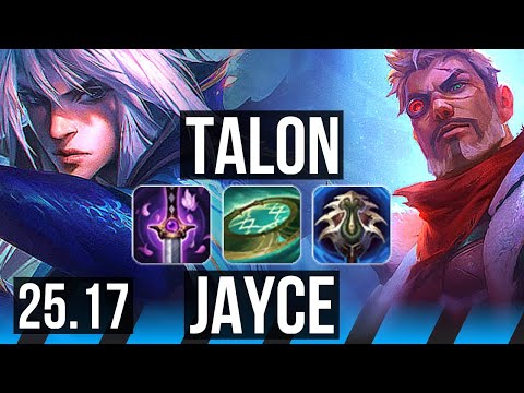 TALON vs JAYCE (MID) | 15/2/7, Legendary, 1200+ games | KR Grandmaster | 25.17