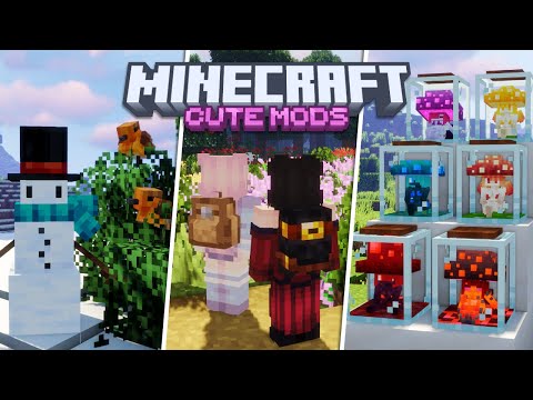 7 Super Cute Minecraft Mods you NEED to download! ⛄️🌺