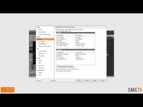 SONAR: Get Started - Unified Preferences