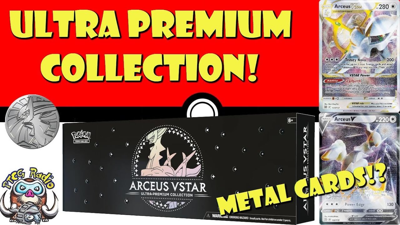 METAL Cards! Amazing New Arceus VSTAR Ultra Premium Collection Revealed! (Pokémon TCG News)