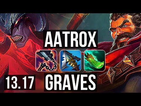 AATROX vs GRAVES (TOP) | 11 solo kills, Quadra, 1.5M mastery, Legendary, 18/4/3 | NA Diamond | 13.17