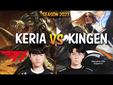 T1 Keria vs HLE Kingen - Keria RENEKTON vs Kingen KAYLE - Patch 13.12 KR Ranked