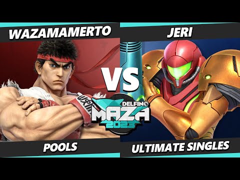 Delfino Maza 2023 - Wazamamerto (Ken, Ryu) Vs. Jeri (Samus) Smash Ultimate - SSBU