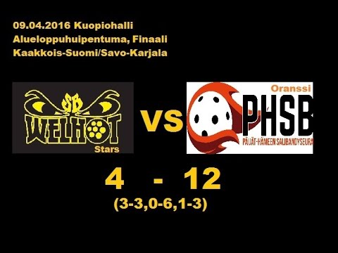 09.04.2016 Kuopio,(D2) ALH - Finaali SB Welhot Stars - PHSB Oranssi 4-12 (3-3,0-6,1-3)