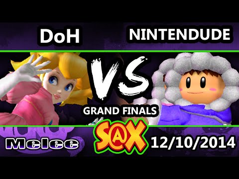 S@X - DoH (Peach) Vs. Apex | Nintendude (Ice Climbers) SSBM Grand Finals - Melee
