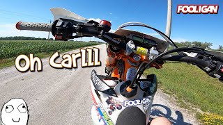 Exploring with Carl the KTM | 5th gear road jump?!