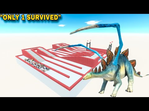 Only 1 Survived the Alien Stegosaurus Attack! 😱 | Impossible Escape - ARBS