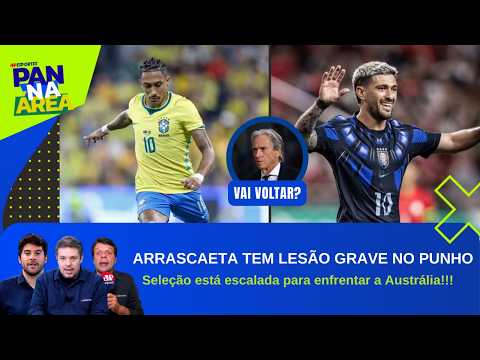 ARRASCAETA NÃO DEVE JOGAR SEMI DA LIBERTA; BRASIL ESCALADO PARA ENFRENTAR A AUSTRÁLIA | PAN NA ÁREA