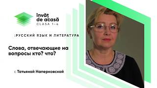"Слова, отвечающие на вопросы кто? что?"