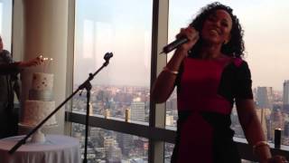 Elle Varner sings Happy Birthday at mark.&#39;s 10th year celebration in NYC