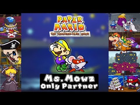 Paper Mario: TTYD - All Bosses - Ms. Mowz Single Partner
