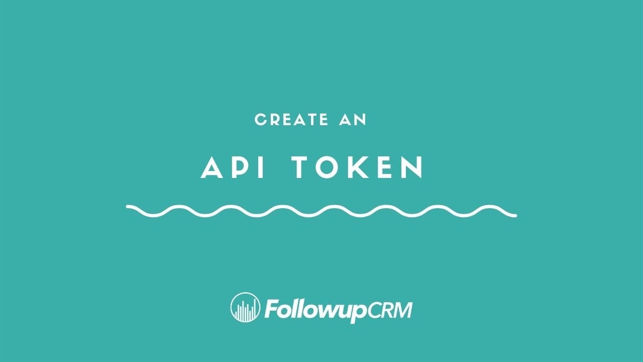 Create an API Token