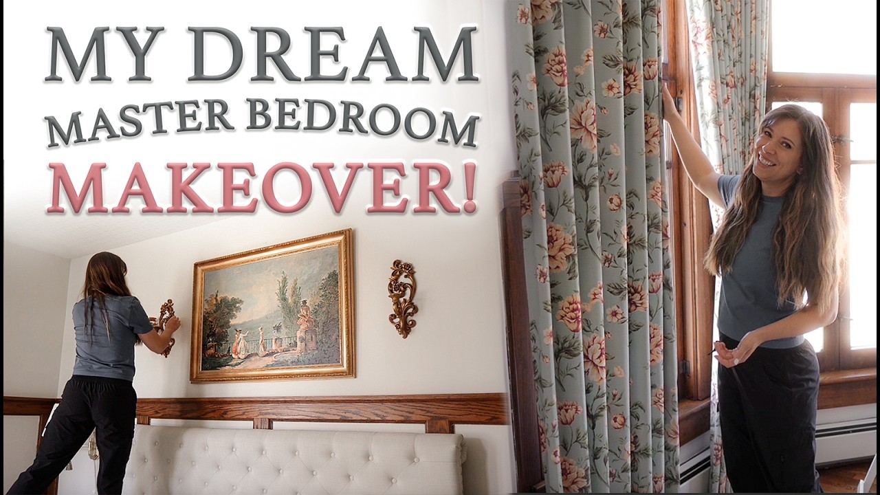 Turning My Master Bedroom into a Bed & Breakfast (floral curtains, thrifted decor & French accents)!