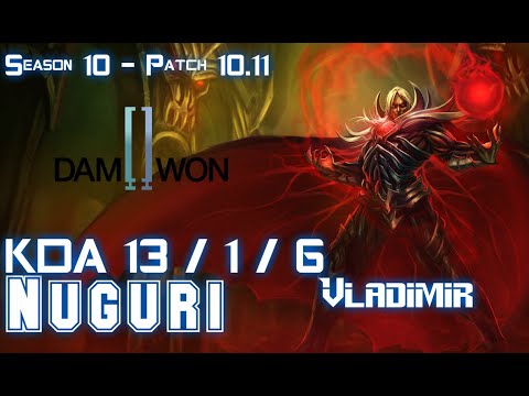 DWG Nuguri VLADIMIR vs JAYCE Top - Patch 10.11 KR Ranked