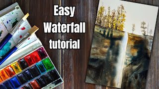 Crafting the Perfect Waterfall in Watercolor Techniques