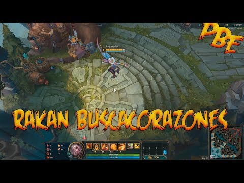 Nueva Skin -Rakan Buscacorazones- 💕-PBE- League Of Legends