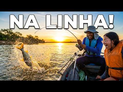 ACAMPAMENTO E PESCARIA COM MUITO PEIXE. AVENTURA EM FAMÍLIA