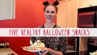 COME WITH ME! 5 Healthy Halloween Snacks!!! Cooking With Cassandra!