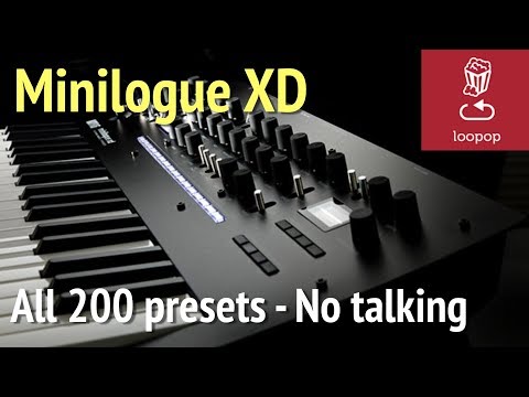 Korg Minilogue XD: All 200 Factory Presets - No talking