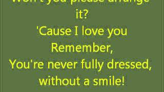 Glee The Way You Look Tonight /You&#39;re Never Fully Dressed with lyrics