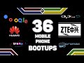 COMPILATION OF 36 MOBILE PHONE BOOTUPS