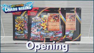 Opening Pokémon Chaos Rising Triple Pack Blisters!